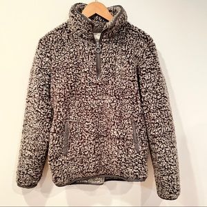 Thread & Supply Charcoal Wubby Fleece Sweater